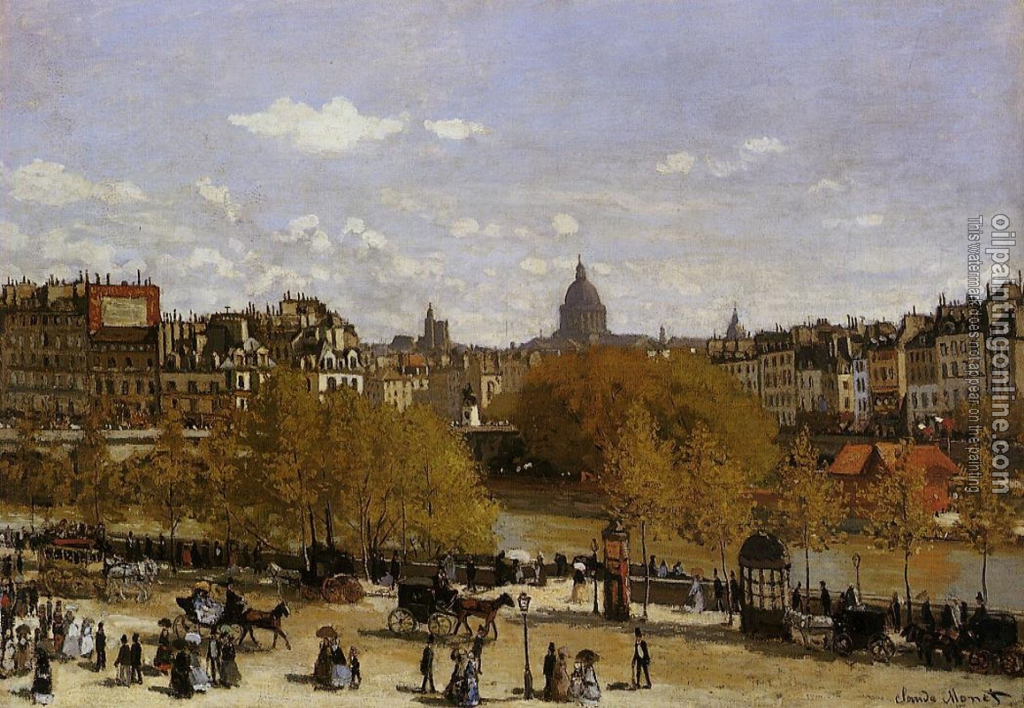 Monet, Claude Oscar - Quai du Louvre